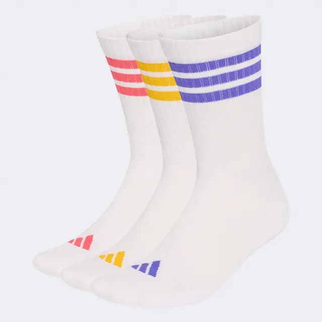 Adidas 3-Stripes Cushioned Crew Socks 3 Pair Pack KQ6774 - 43-45