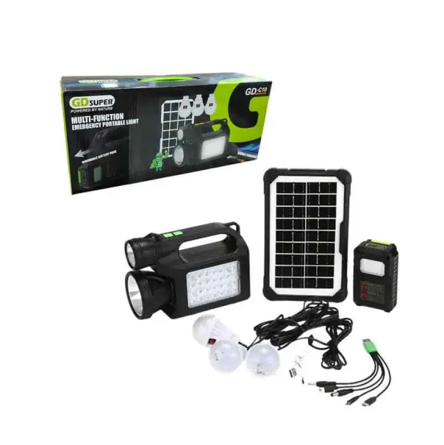 GDSuper Ηλιακό σύστημα φωτισμού 30W 28LED GD-C10 - Multi-Function Emergency Portable Light 0234067