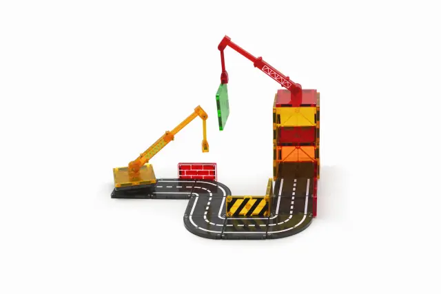 Magna-Tiles Μαγνητικό Παιχνίδι Μαγνητικά Πλακίδια Builder 32 Κομμάτια για 3+ ετών 21632 3