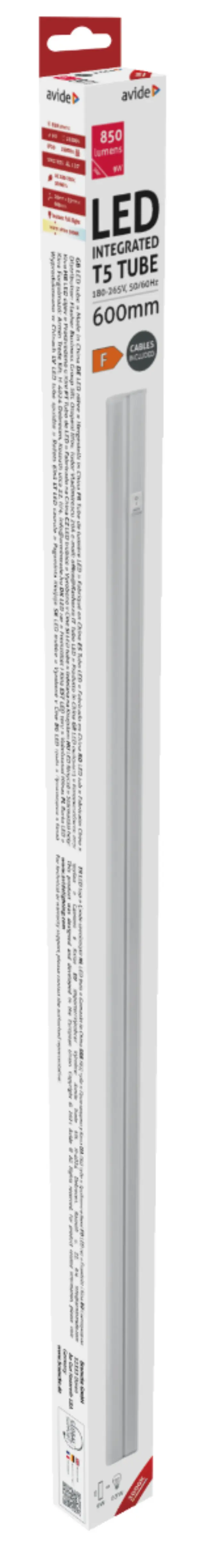 Avide LED Πάγκου Κουζίνας 9W 600mm Θερμό 3000K με Πρίζα 15.001.0694