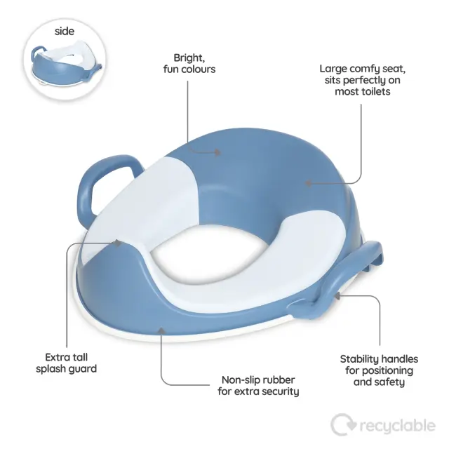 MYCARRYPOTTY My Little Trainer Seat - Εκπαιδευτικό καθισματάκι / Μπλε παστέλ 3
