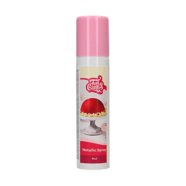 Funcakes Μεταλλικό Σπρέι - Κόκκινο - 100ml