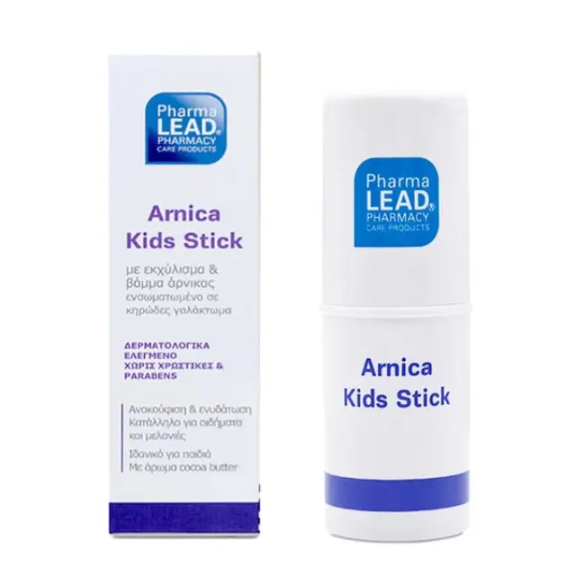 Pharmalead Arnica Kids Stick, Στικ Άρνικας για Ανακούφιση + Ενυδάτωση από Μελανιές + Οιδήματα, 15gr