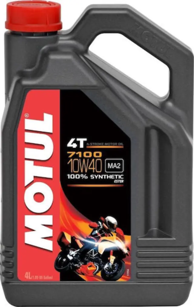 Motul 7100 4T 10W-40 Συνθετικό Λάδι Μοτοσυκλέτας για Τετράχρονους Κινητήρες 4lt
