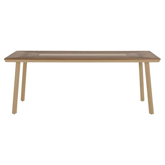 ΤΡΑΠΕΖΙ ΑΛΟΥΜΙΝΙΟΥ FB95131.04 ΚΑΠΟΥΤΣΙΝΟ ΜΕ POLYWOOD TOP 200x100x75Υεκ 3