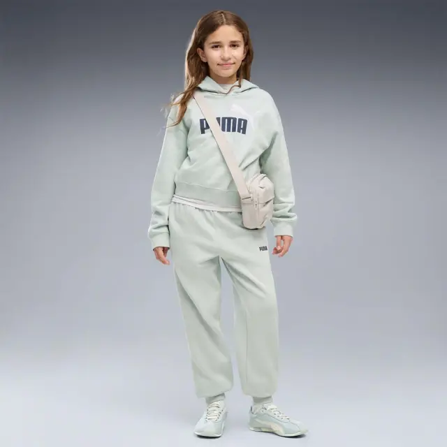 Puma Girl's Essentials 2 Color Small No1 Logo Fleece Sweatpants Μέντα 690718-29 (Puma) 3