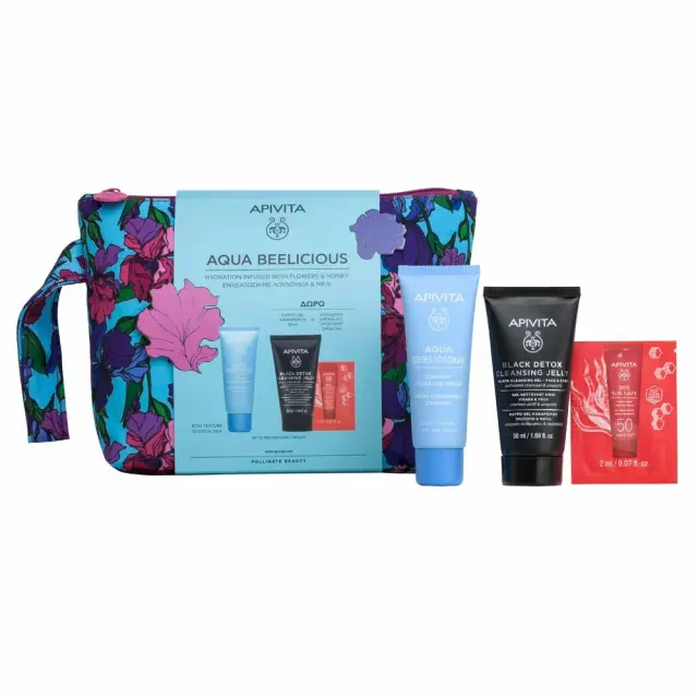 Aqua Beelicious Απαλή Κρέμα Ενυδάτωσης Πλούσιας Υφής Δώρo Gel Καθαρισμού Προσώπου Bee Sun Safe Αντηλιακή