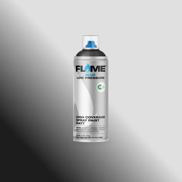Flame Blue Transparent Spray Paint 400ml FB-3004 Transparent Black