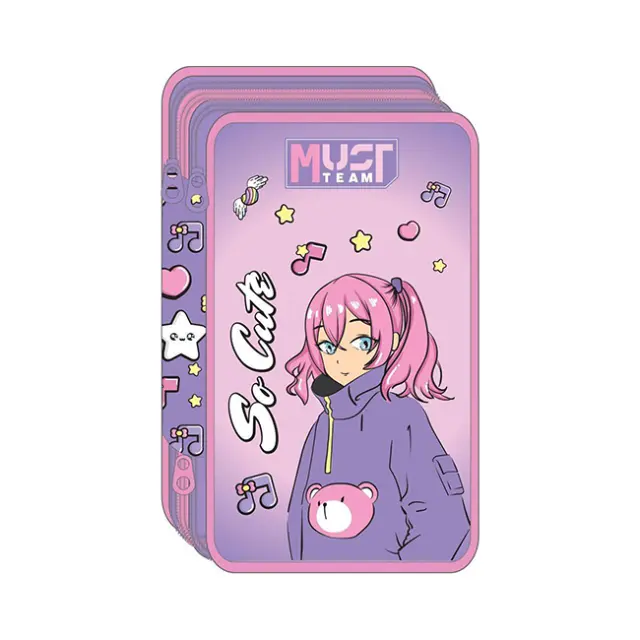 Must Κασετίνα Τριπλή Γεμάτη So Cute (000586737)
