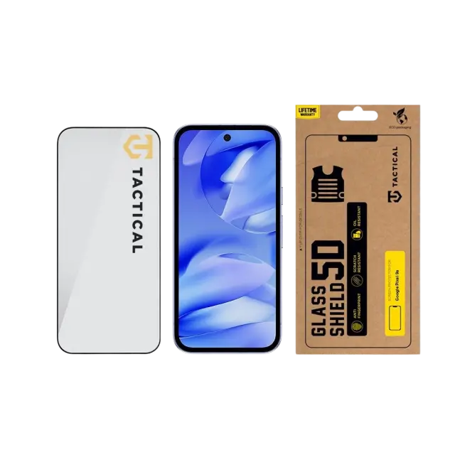 Tactical Glass Shield 5D for Google Pixel 9a/10a Black 3