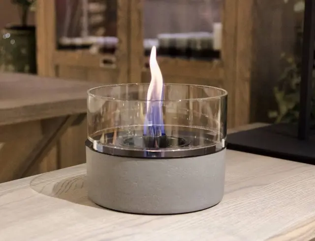 Επιτραπέζια Εστία Φωτιάς Café 18 Tenderflame με διάρκεια καύσης 3 - 4 ώρες, χωρητικότητα δεξαμενής 250ml και διαστάσεις 18.3x13.6cm - Concrete TF-200009 3
