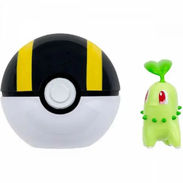 POKE BALL CLIP N GO ΜΕ ΦΙΓΟΥΡΑ CHIKORITA 2