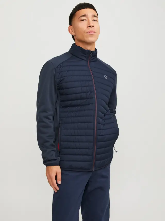 JJEMULTI QUILTED COLLAR NOOS navy blazer 3