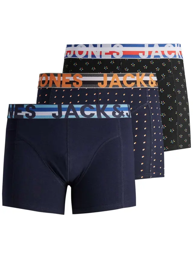JACHENRIK TRUNKS 3 PACK NOOS Black - XXL