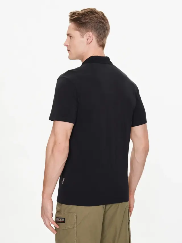 Napapijri - Ανδρικό T-shirt Polo Ealis SS Regular Fit NP0A4H8B-041 Μαύρο - XL 3