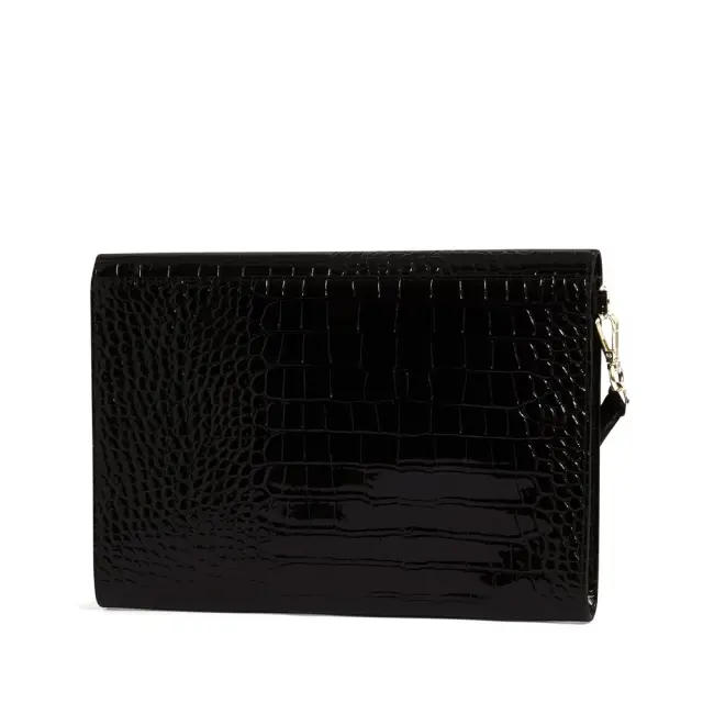 Γυναικείος Φάκελος Ted Baker Crinkle 282823-Black Κροκό Μαύρο - One Size 2