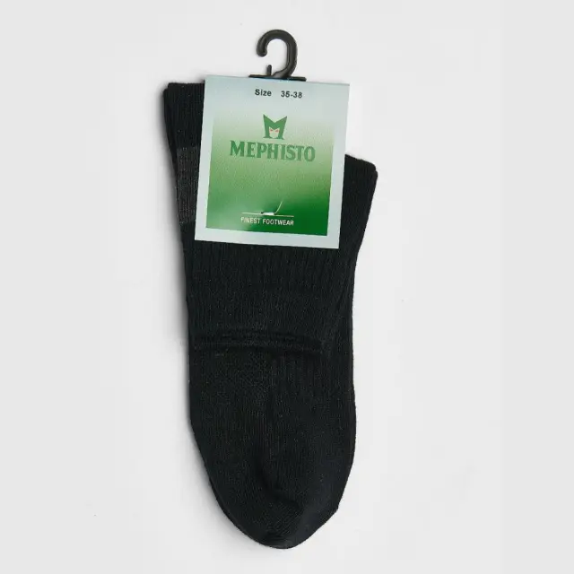 Mephisto Κάλτσες Unisex 80% Βαμβάκι 17% Πολυαμίδιο 3% Ελαστικό Μαύρο MEP/SOLE SPORT BLACK