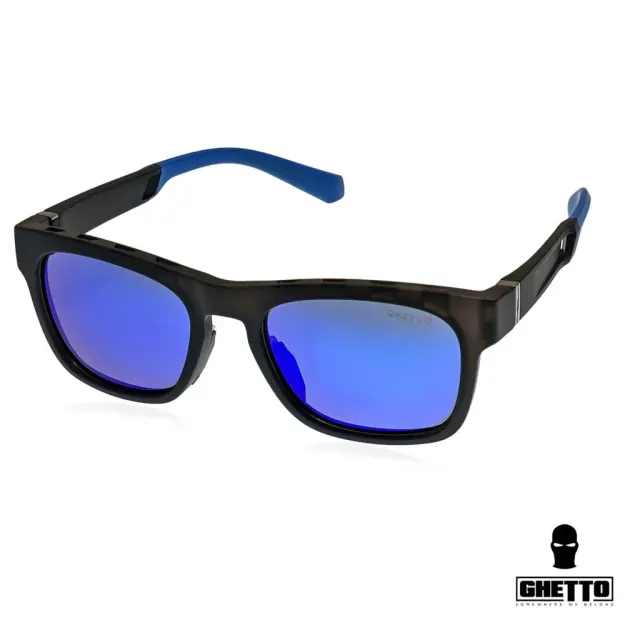 Ghetto Fashion Outdoor Sunglasses Black Frame Unisex Blue