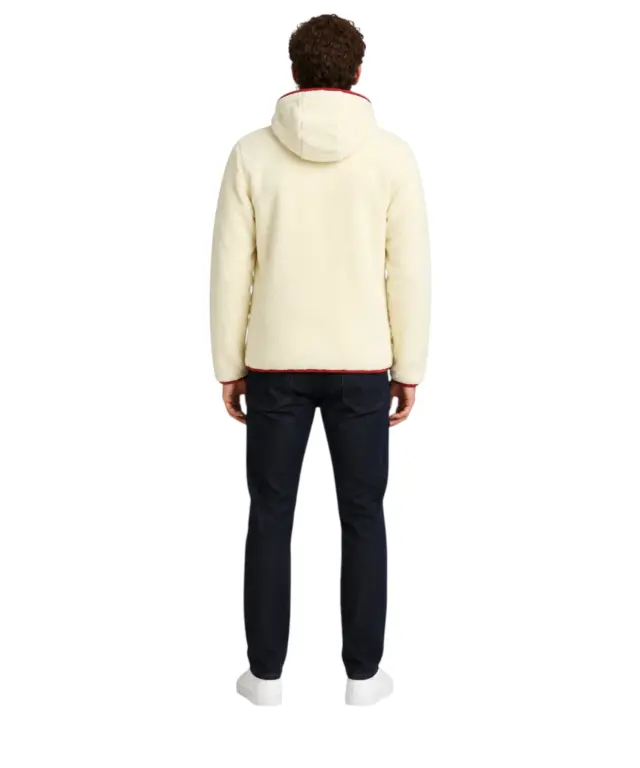 Norway Nautical School - Ανδρική Ζακέτα Φούτερ με Κουκούλα 869509-OFFWHI Offwhite 3