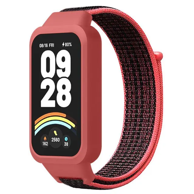 Nylon Λουράκι για Xiaomi Redmi Band 3/ 9 Active- Red OEM