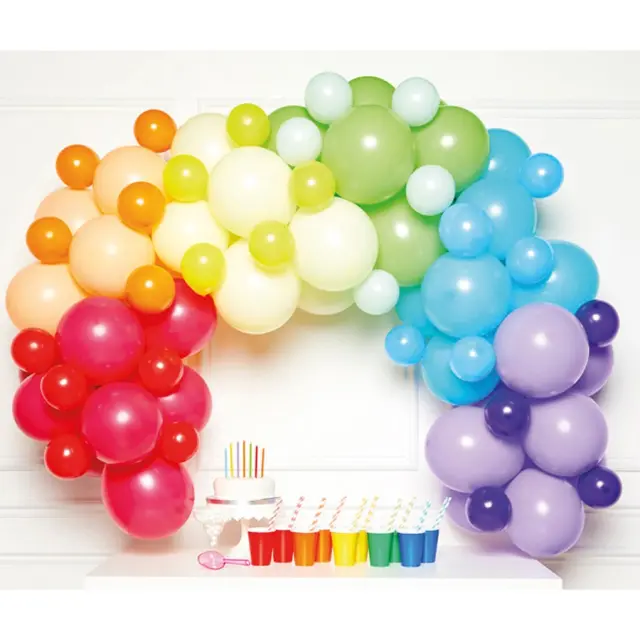 Σετ για Γιρλάντα Organic DIY Rainbow 78 μπαλονια