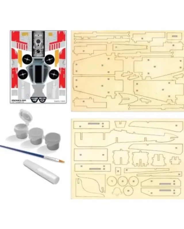 Wood WorX Star Wars X Wing - Φιγούρα Μοντελισμου (177661) 3