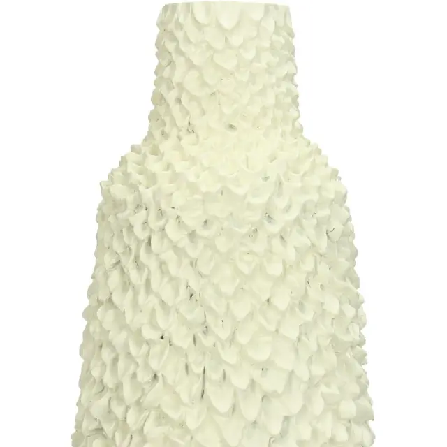 Βάζο Ιβουάρ Polyresin 12.7x12.7x30.7cm 3
