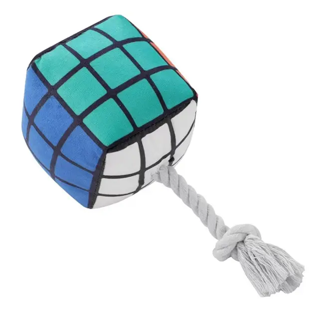 Παχνίδι Μασώμενο με σχοινί Cube Rubic - 16 x 16 x 16cm