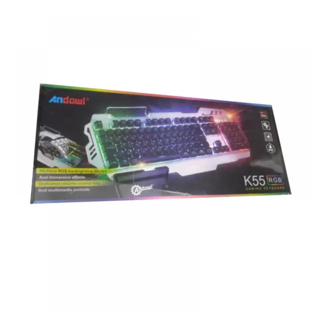Andowl ενσύρματο πληκτρολόγιο Gaming RGB - K55