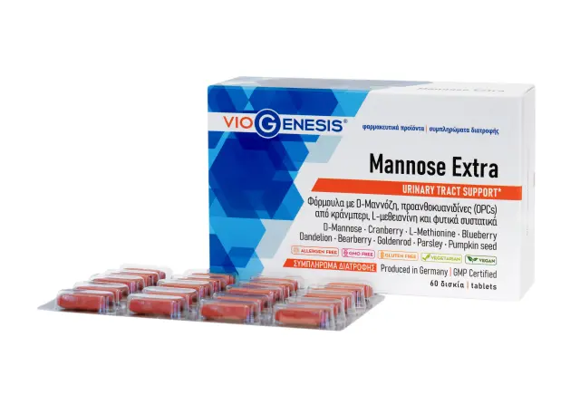 Viogenesis Mannose Extra 60 Δισκία 2