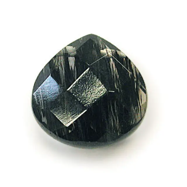 Ορυκτό Γυαλί Midnight Πρισματικό Pear 16x16mm - 1τεμ