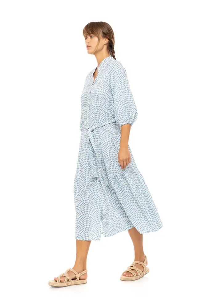 Beachwear B559 Vista Blue-Cream Pink Label 3