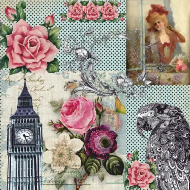 Artebella Αυτοκόλλητο Χαρτί Ντεκουπάζ Mixart Transfer 25x25cm 6024V