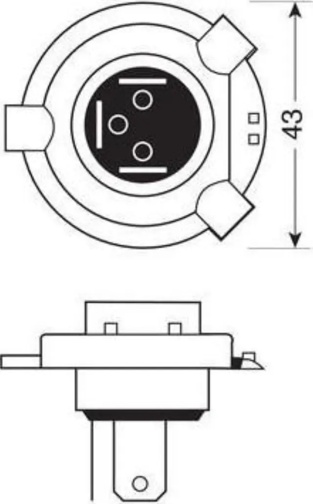 Lampa H4 Blu-Xe 24V 2τμχ 98281 3