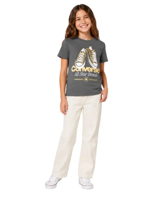 Converse - T‑shirt Για Κορίτσια 4CJ847-GDA Γκρι 2