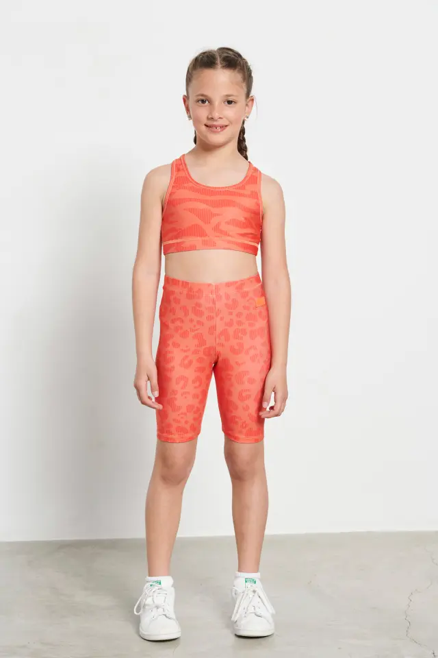 Body Talk Biker Leggings Orange 1231-706014
