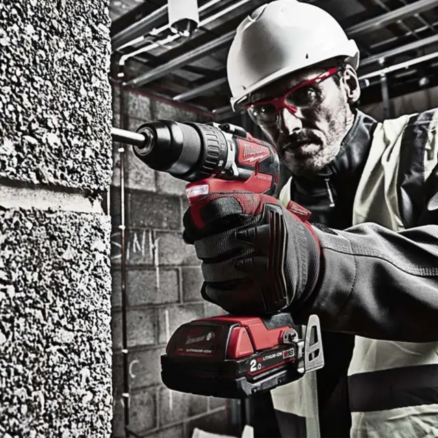 Milwaukee 4933464516 - Δραπανοκατσάβιδο Μπαταρίας Κρουστικό 18V, M18 BLPD2-0X (Χωρίς Μπαταρία + Φορτιστή) με Κλιπ Ζώνης + Βαλίτσα 2