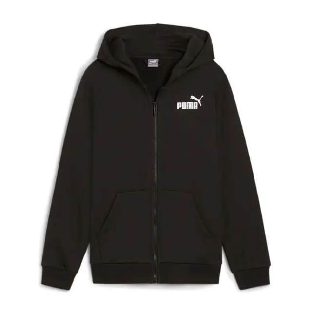 Puma Boy's Power Graphic Full-Zip Fleece Hoodie Μαύρο 681855-01 (Puma) - 140