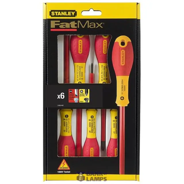 Fatmax Insulated Screwdriver Set 6pcs 0-65-441 Stanley