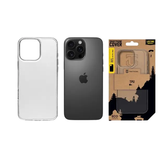 Tactical TPU Cover for Apple iPhone 16 Pro Max Transparent 3