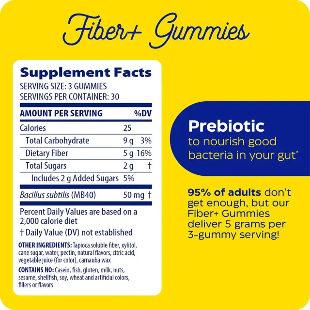 Enzymedica Fiber+ Gummies 2
