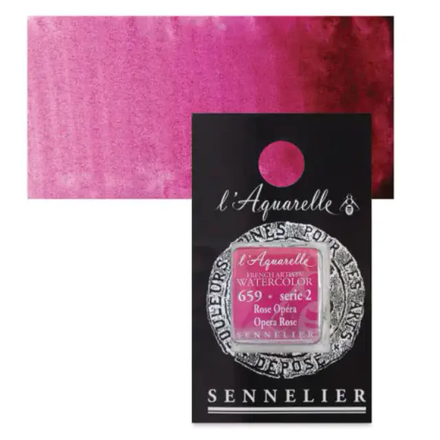 Χρώμα Ακουαρέλας Sennelier l Aquarelle Half Pan - 659 Opera Rose