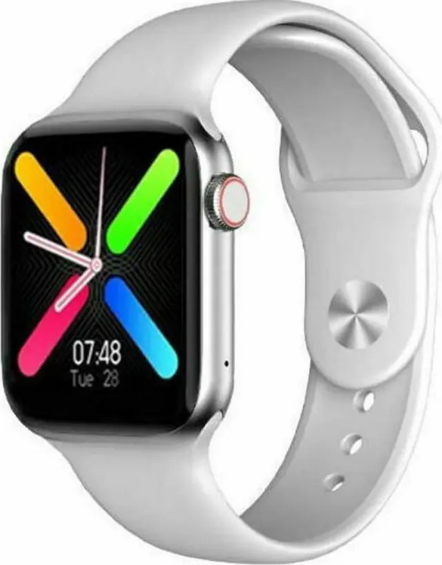 FT80 44mm Smartwatch με Παλμογράφο (Λευκό)