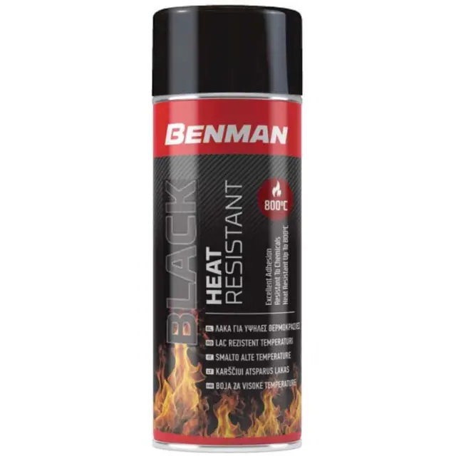 SPRAY ΥΨΗΛΗΣ ΘΕΡΜΟΚΡΑΣΙΑΣ ΜΑΥΡΟ BENMAN 400ML 28547