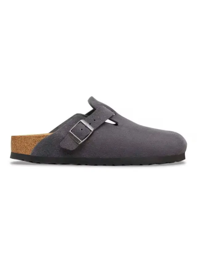 Birkenstock Σαμπώ Επαγγελματικό δέρμα suede Γκρί BIR/BOSTON 1031678 CHARCOAL - 45 3