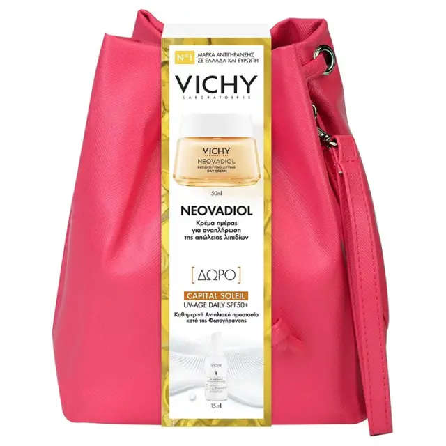 Vichy Promo Neovadiol με Redensifying Cream Αντιγηραντική Κρέμα Ημέρας για την Περιεμμηνόπαυση, 50ml & Δώρο Capital Soleil UV Age Daily SPF50+ Αντηλιακό Προσώπου, 15ml, 1σετ