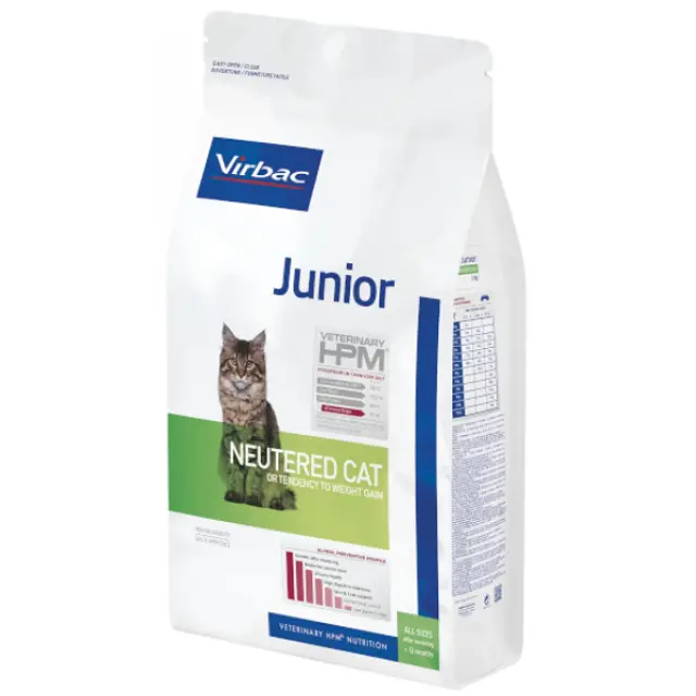 Ξηρά Τροφή Γάτας Virbac Junior Neutered Cat 1,5KG