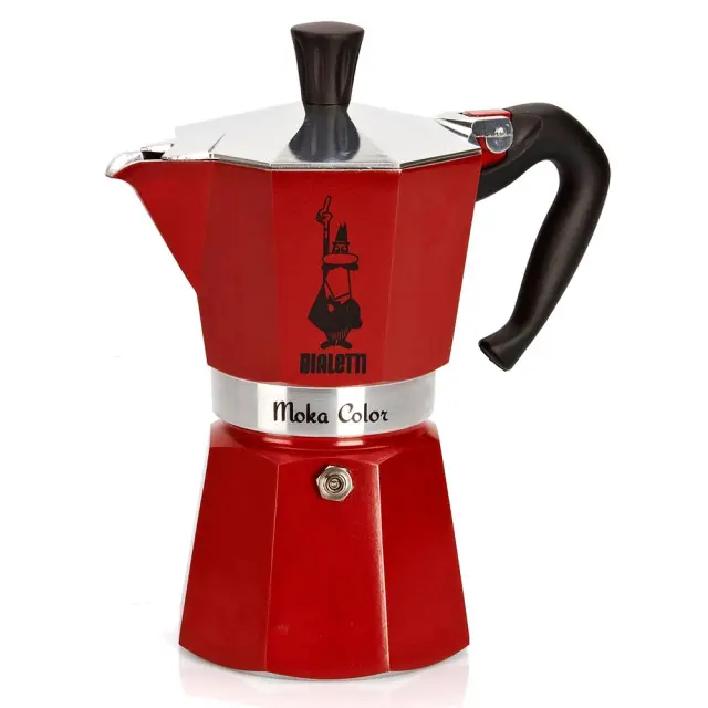 Bialetti Moka Express Καφετιέρα 3 Φλυτζάνια Κόκκινη