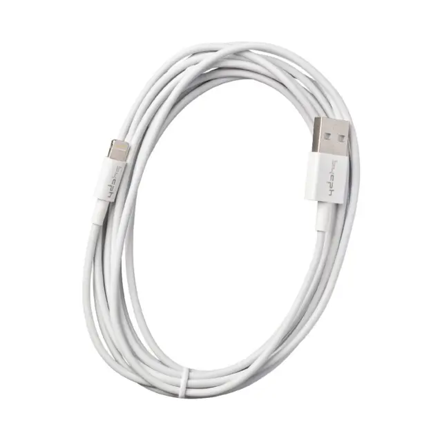 Καλώδιο Σύνδεσης και Φόρτισης Leki Orange Concept USB σε Lightning Λευκό 3m