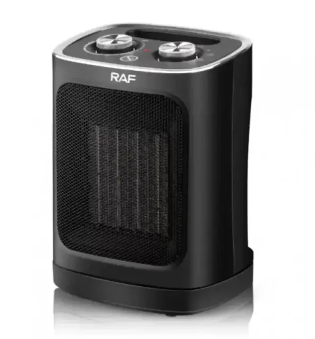 RAF Κεραμικό Αερόθερμο δαπέδου 1800W Mαύρο R.1188B